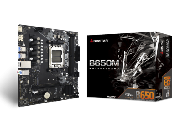 BIOSTAR B650MS2 MOTHERBOARD AND THE BIOSTAR AMD Radeon RX7800XT GPU, THE DYNAMIC DUO 2 biostar, Graphics Card, Motherboard, Video Card